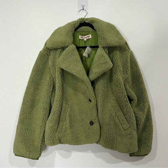 NWT NEW Free People Joplin Faux Teddy Jacket - Picture 4 of 13